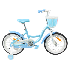 Детский велосипед для девочек с доп. колёсами TT Merlin 16