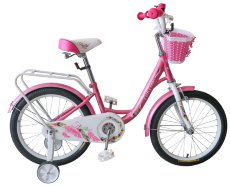 Детский велосипед для девочек с доп.колёсами TT Firebird 14